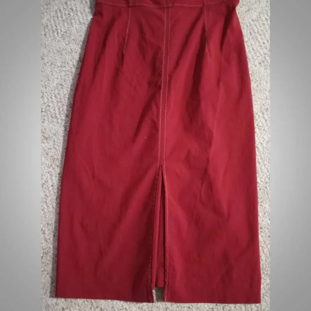 Express  stretch red dress size 7/8 # - Picture 2 of 7